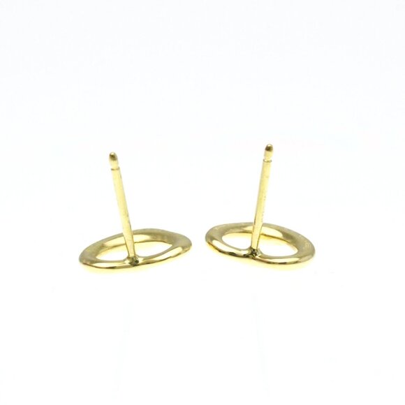 TIFFANY 18k Gold Heart Earrings - Picture 4 of 8